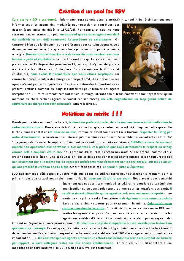 Du Rififi chez les TA de BCY