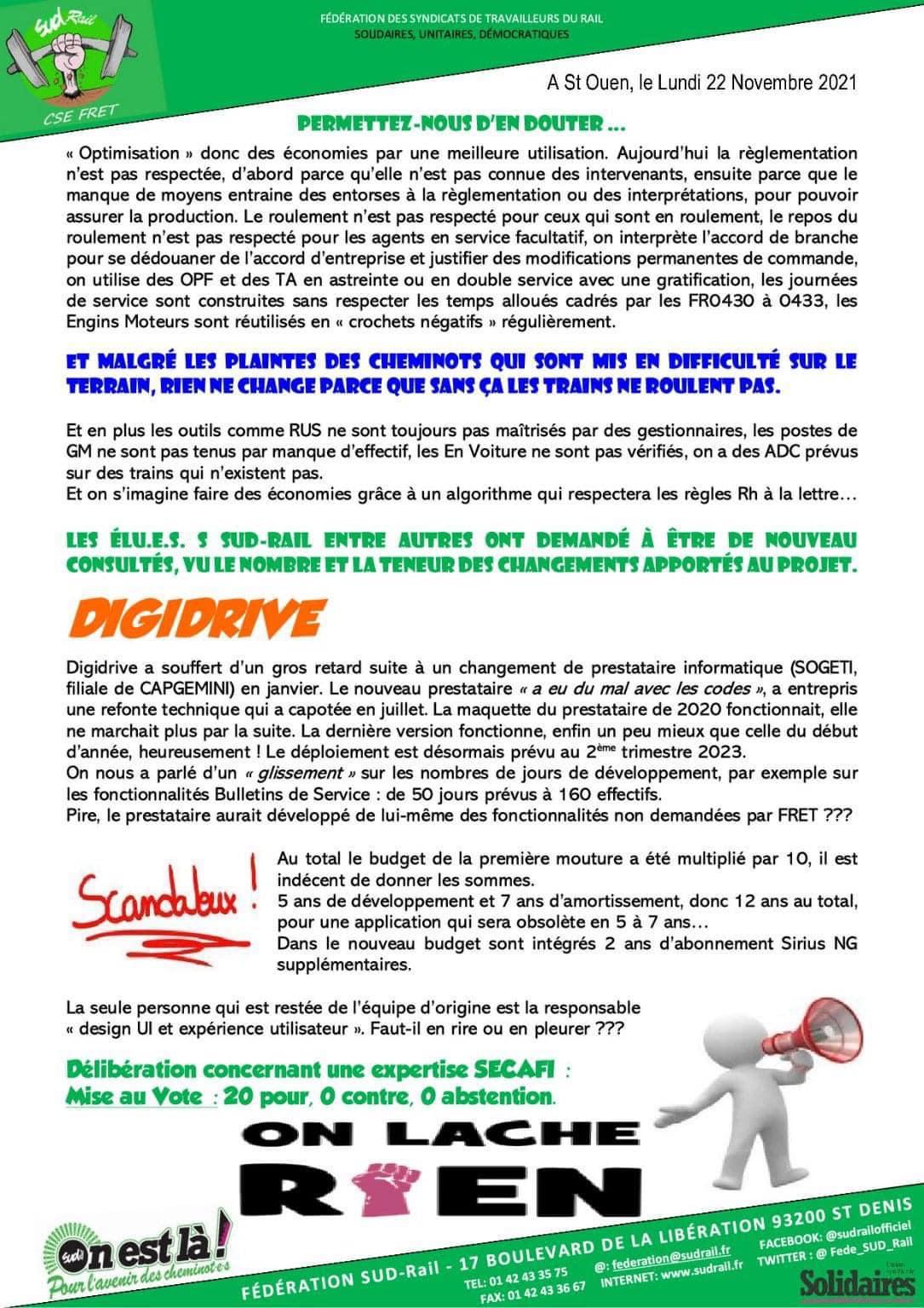 Les potins du FRET N°9