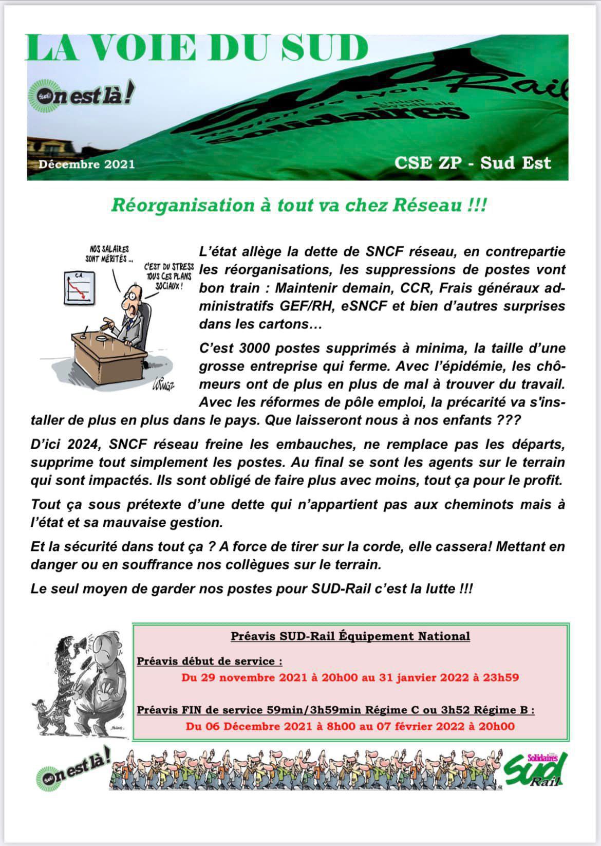 CSE ZP Sud Est - La voie du SUD