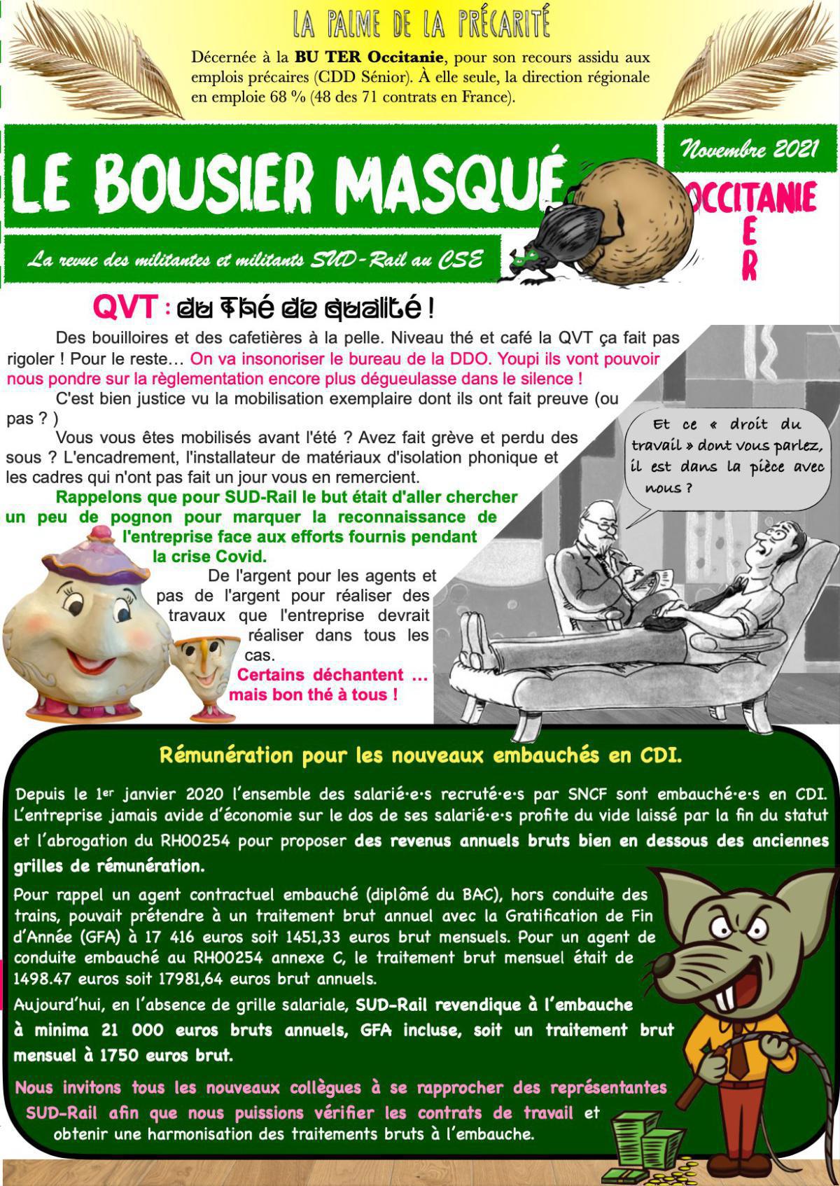 Le bousier masqué
