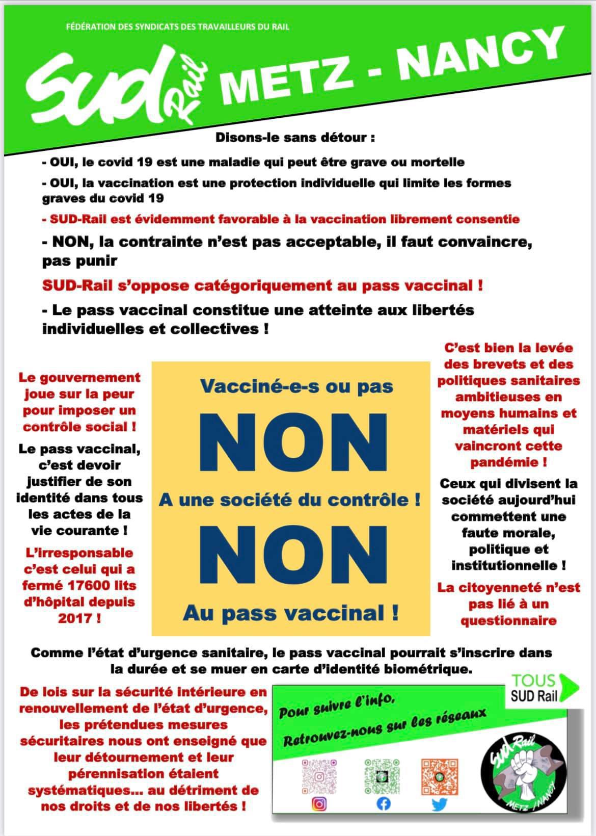 NON à une sociéte du contrôle !