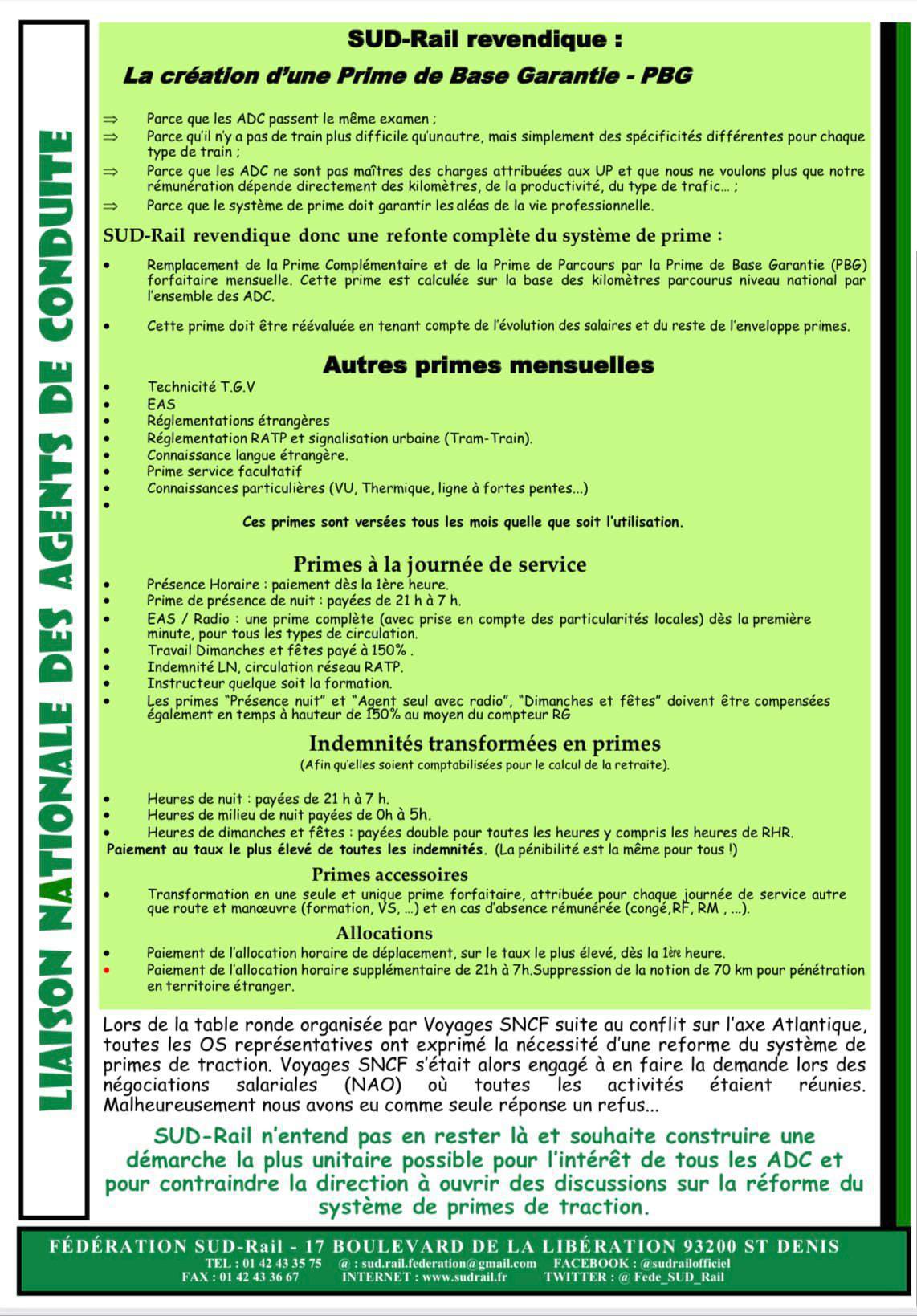 Primes de traction ADC : une réforme nécessaire et urgente !