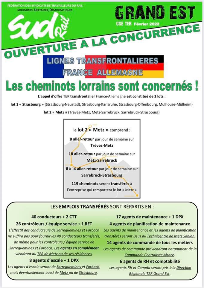 Ouverture à la concurrence Grand Est
