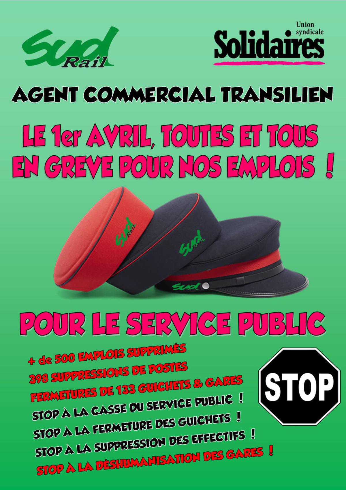 Grève IdF - Pour le service public, stop à la déshumanisation des gares !