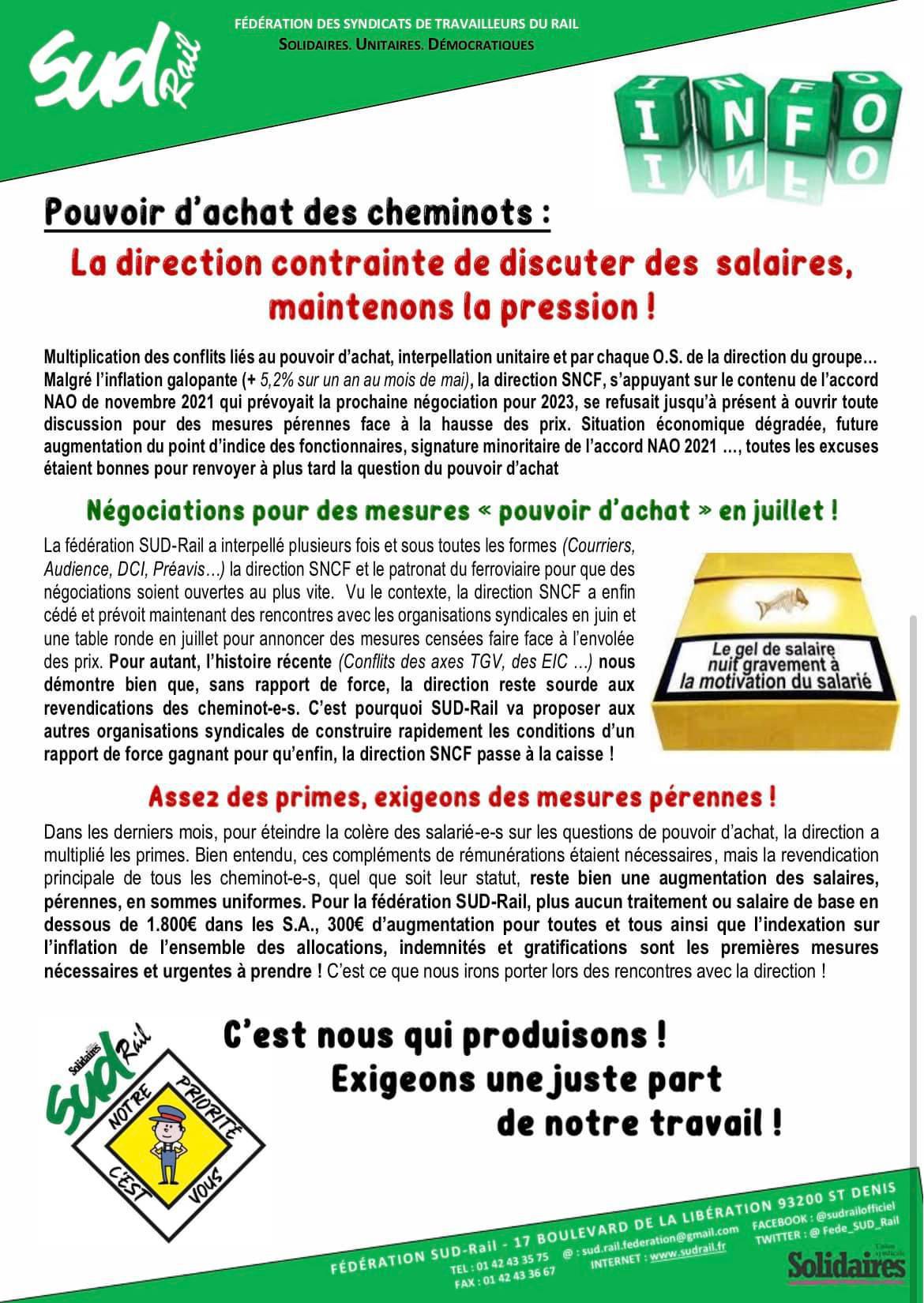 Salaires - La direction contrainte de discuter, maintenons la pression ! Salaires - La direction contrainte de discuter, maintenons la pression !