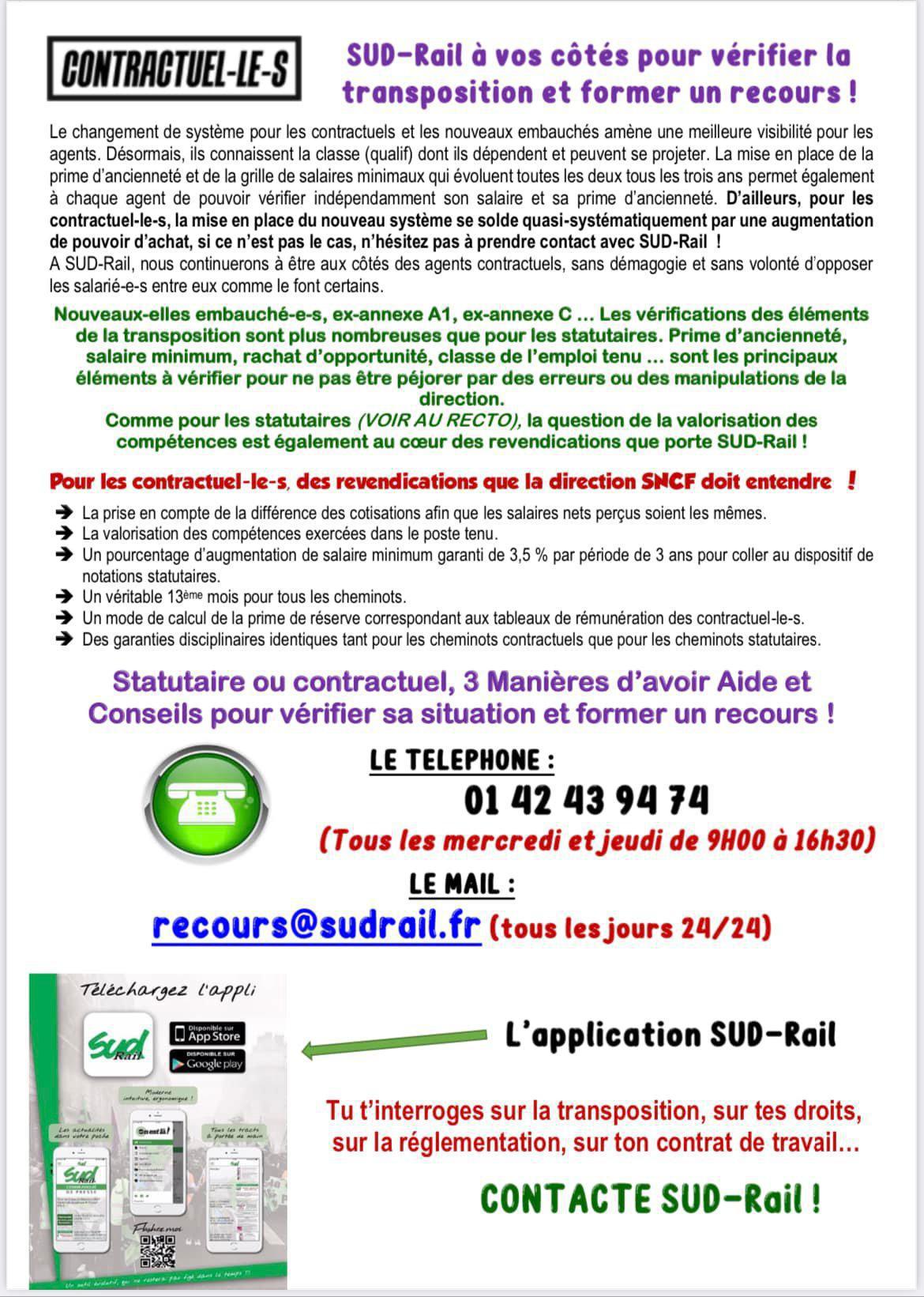 Classif - SUD-Rail aux côtés de tous les cheminots, faisons avancer nos droits ! Classif - SUD-Rail aux côtés de tous les cheminots, faisons avancer nos droits !