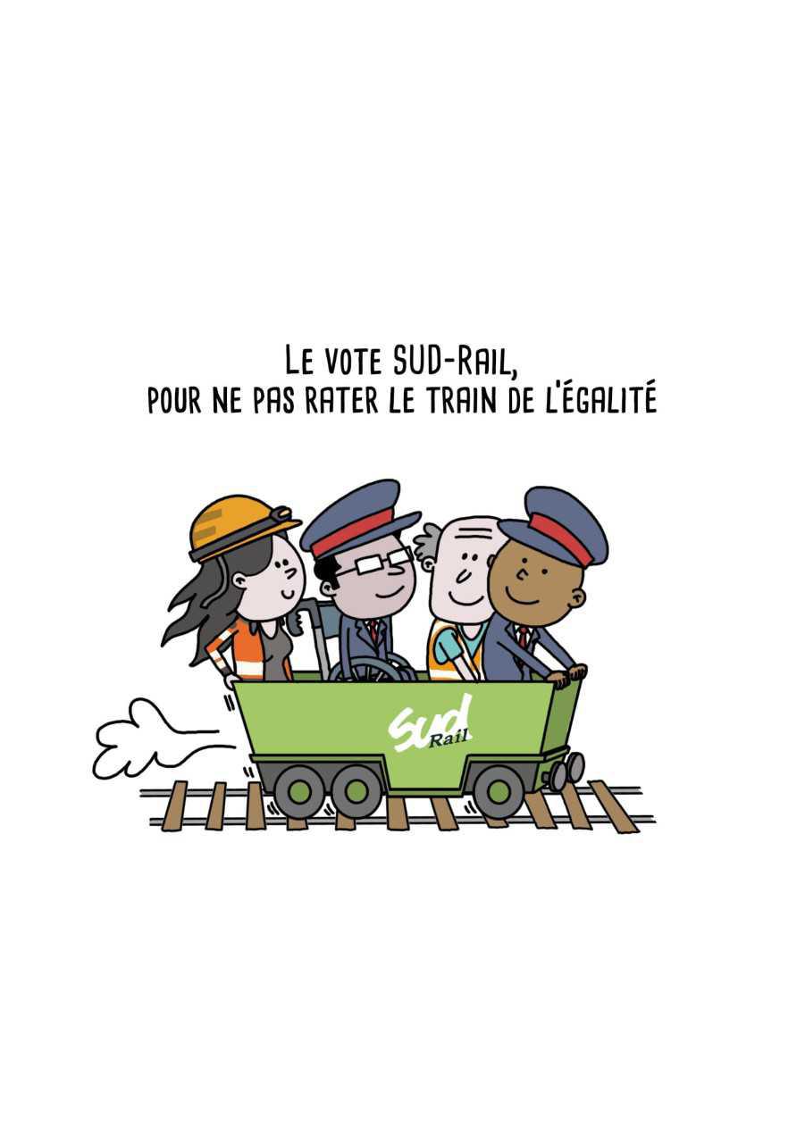 Le vote SUD-Rail, Pour une SNCF plus humaine et sans discrimination !