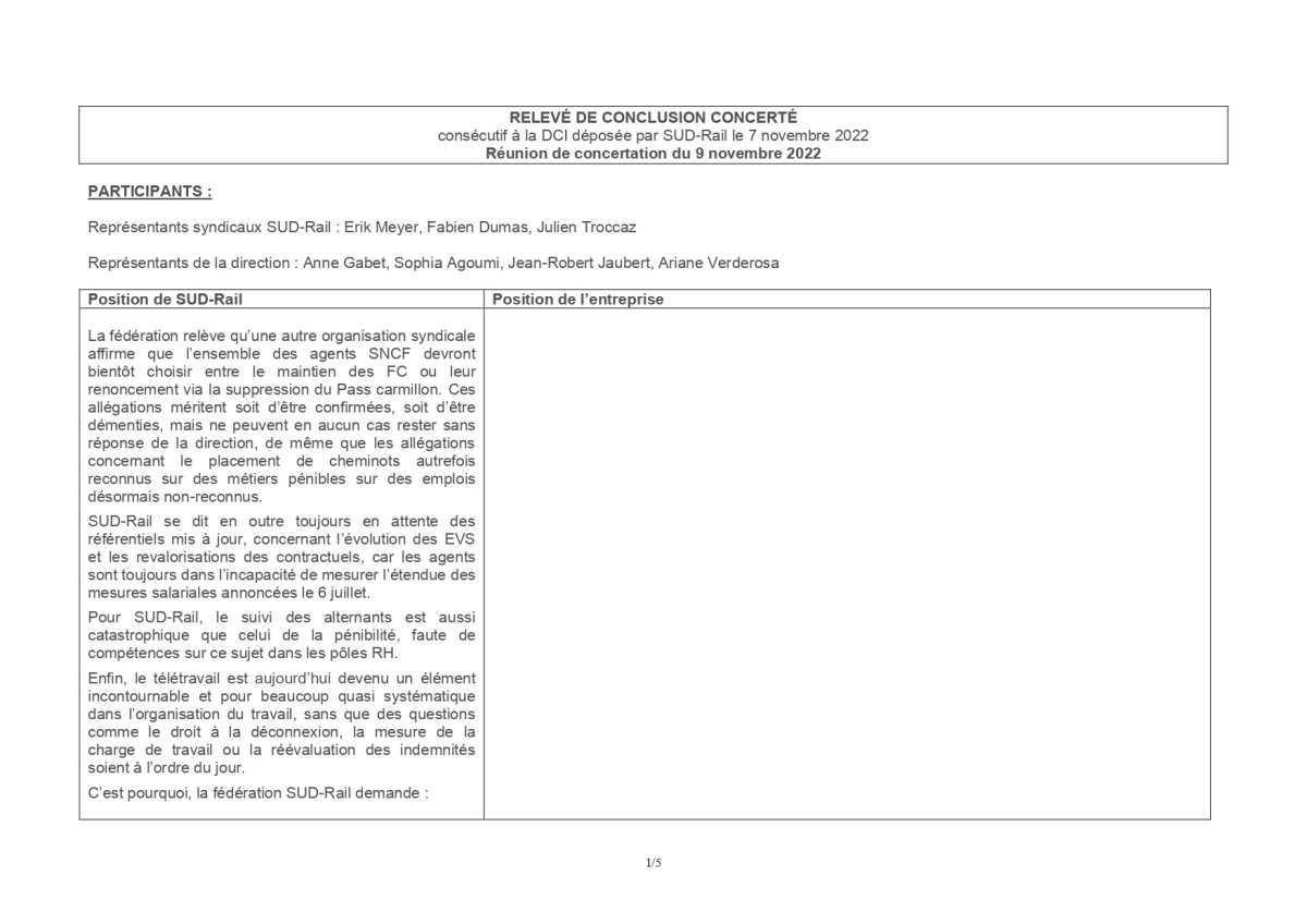 DCI - Facilités de circulation, Pénibilité…Flagrant délit de mensonges !! DCI - Facilités de circulation, Pénibilité…Flagrant délit de mensonges !!