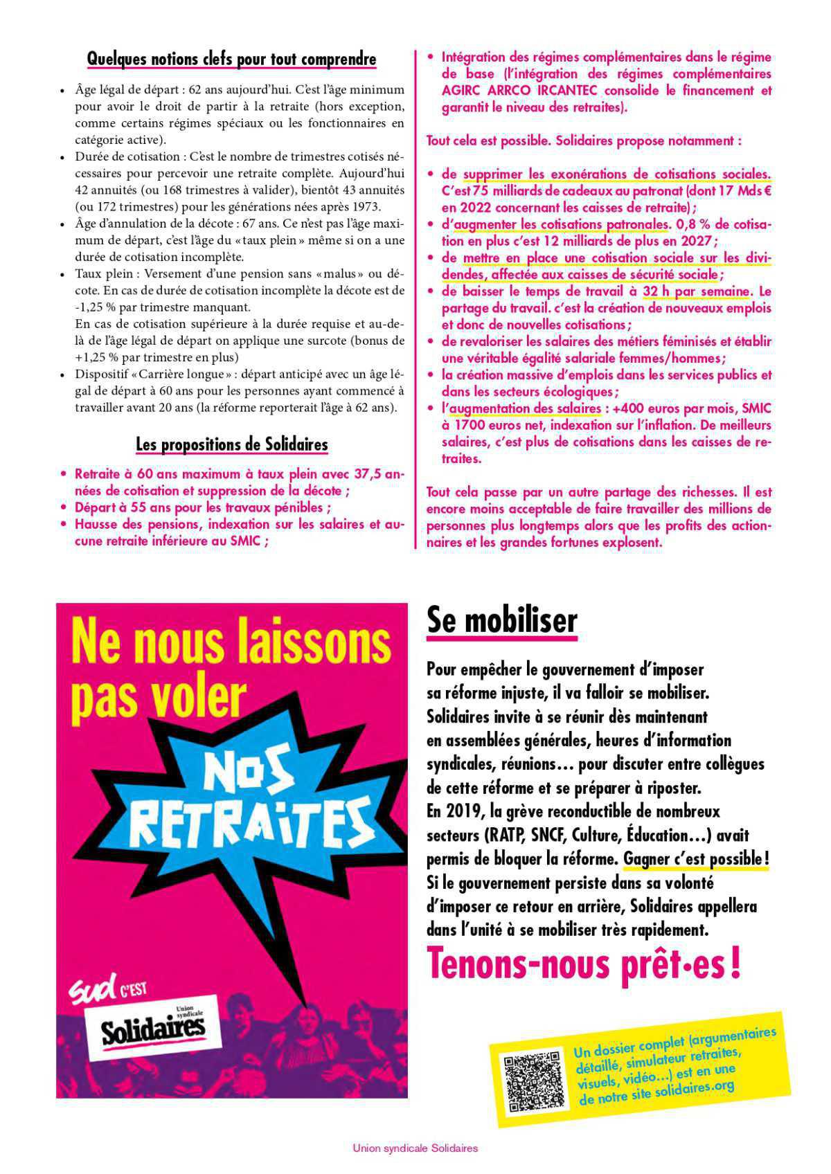 Retraites - Face au casse du siècle, préparons la mobilisation ! Retraites - Face au casse du siècle, préparons la mobilisation !