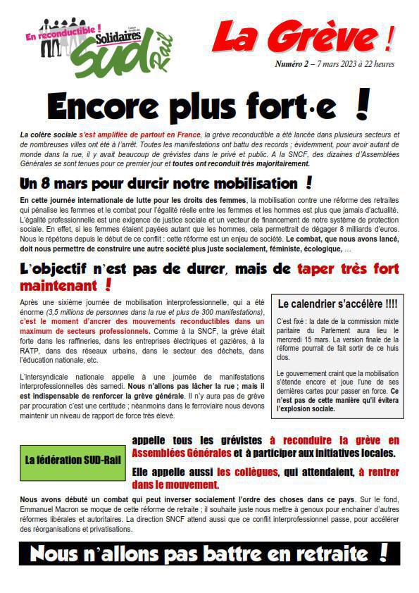 Retraites (2) - Encore plus fort-e ! Retraites (2) - Encore plus fort-e !