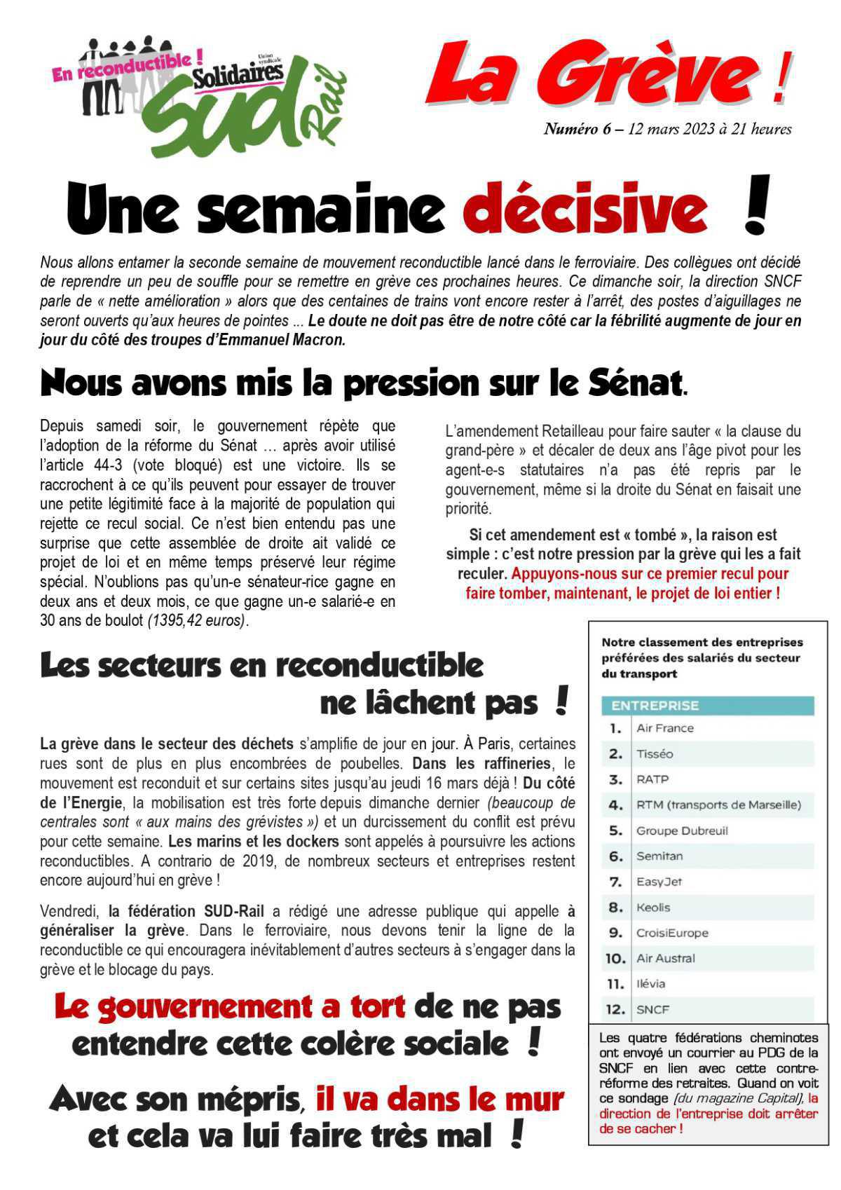 Retraites (6) - Une semaine décisive ! Retraites (6) - Une semaine décisive !