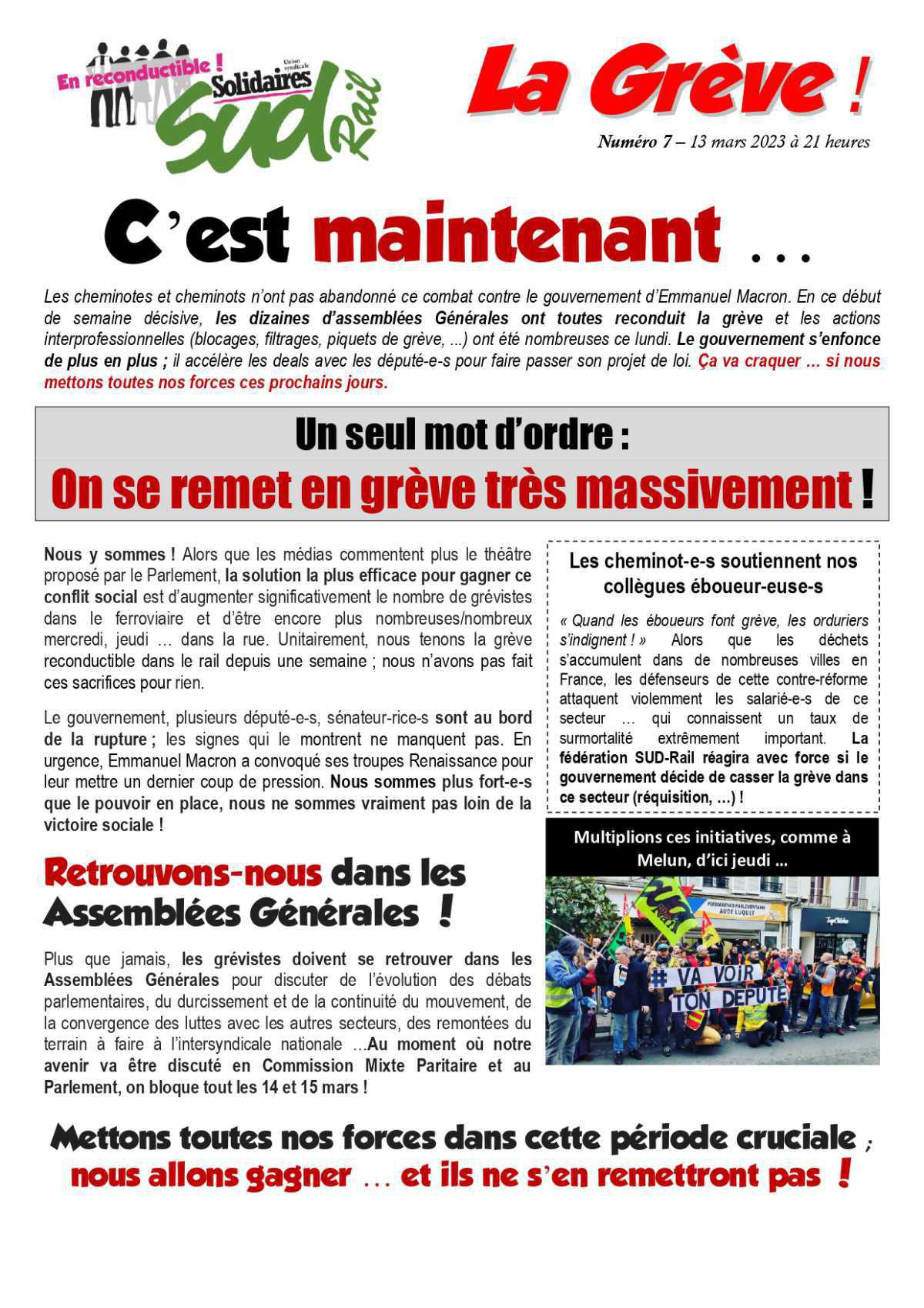 Retraites (7) - C'est maintenant... Retraites (7) - C'est maintenant...