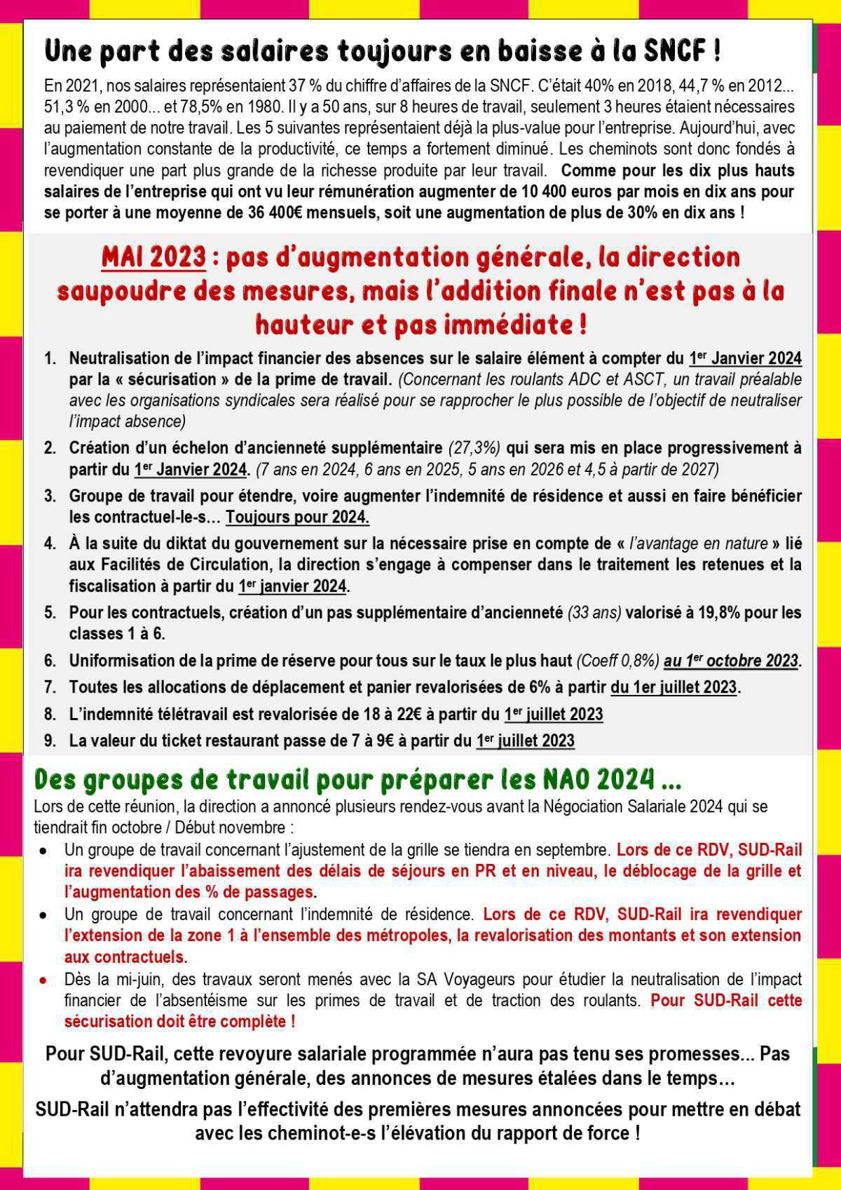 Salaires - Une revoyure salariale sans augmentation de salaire ! Salaires - Une revoyure salariale sans augmentation de salaire !