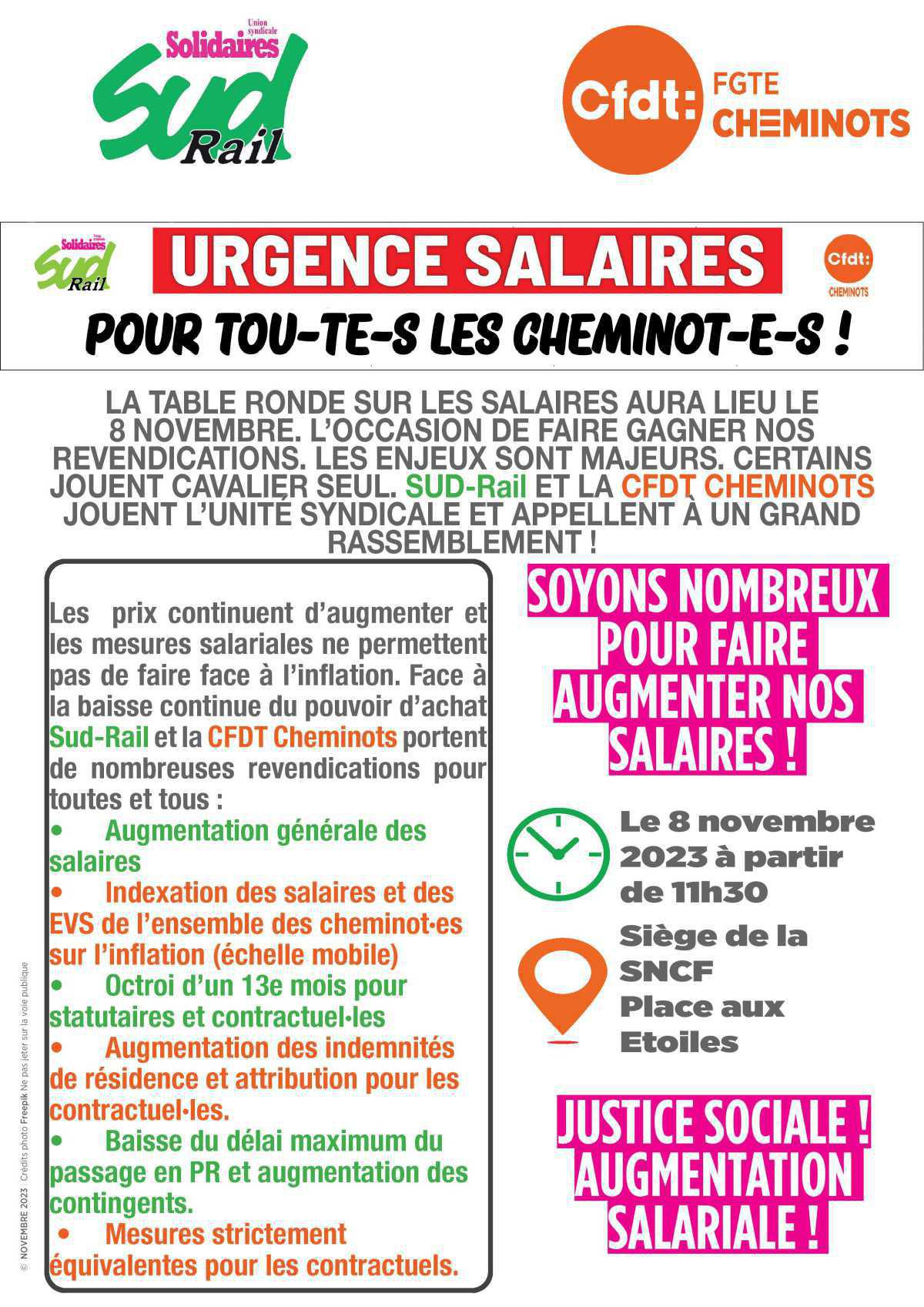 URGENCE SALAIRE RASSEMBLEMENT LE 08 NOVEMBRE A ST-DENIS URGENCE SALAIRE RASSEMBLEMENT LE 08 NOVEMBRE A ST-DENIS