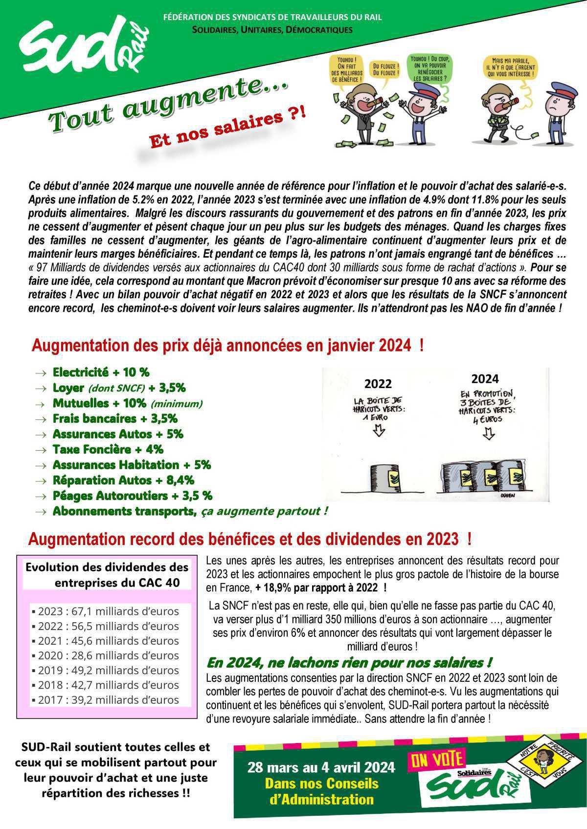 Tout augmente, et nos salaires ? Tout augmente, et nos salaires ?