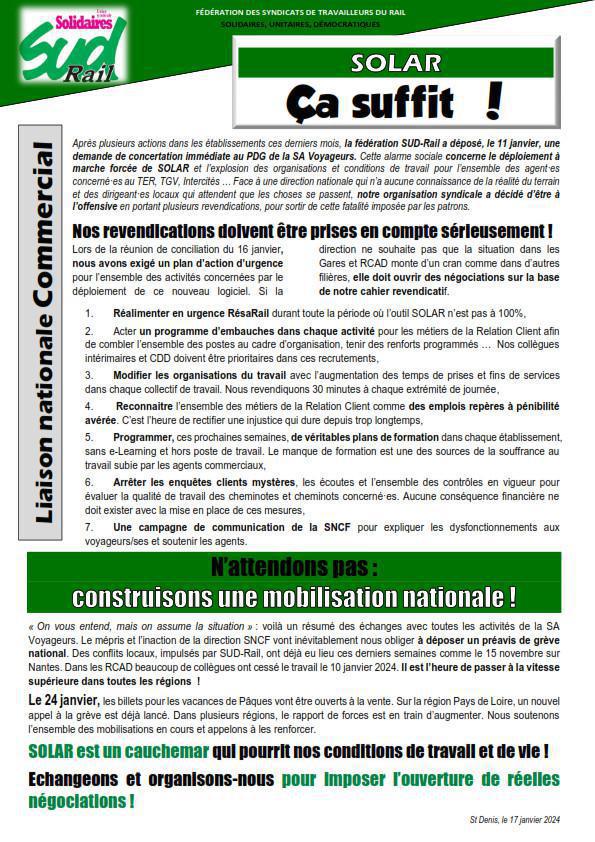 SOLAR:Ça suffit ! SOLAR:Ça suffit !