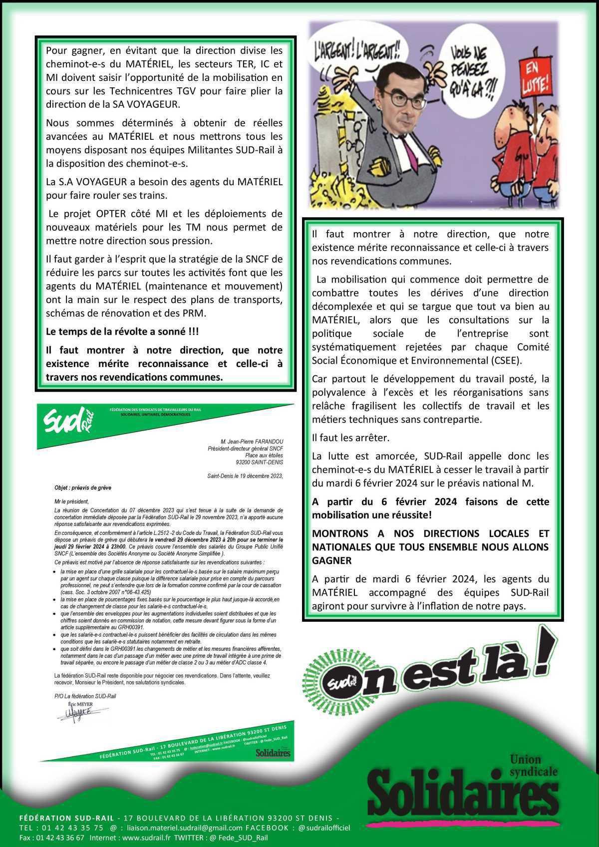 Agents du matériel agissons tous ensemble : Dès le 06/02 TOUS EN GREVE RECONDUCTIBLE ! Agents du matériel agissons tous ensemble : Dès le 06/02 TOUS EN GREVE RECONDUCTIBLE !