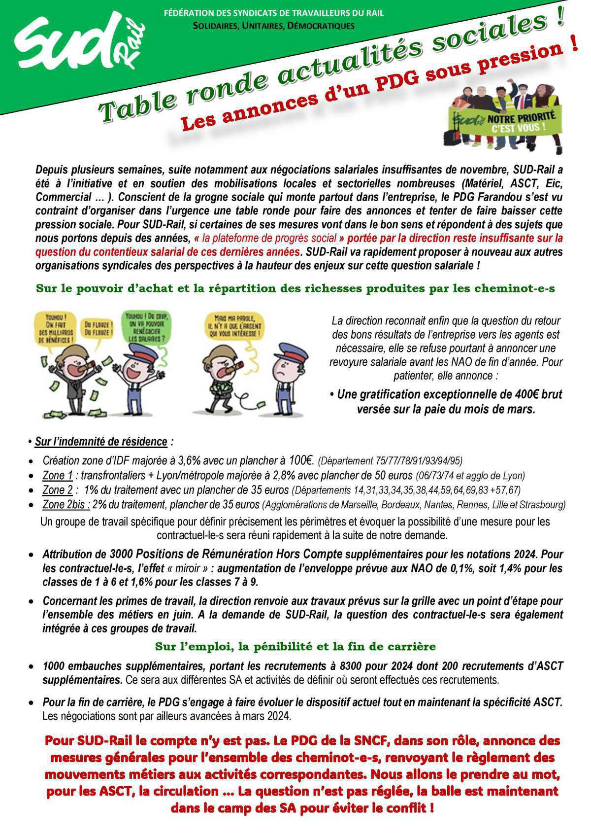 Table ronde actualités sociales: les annonces d'un PDG sous pression. Table ronde actualités sociales: les annonces d'un PDG sous pression.