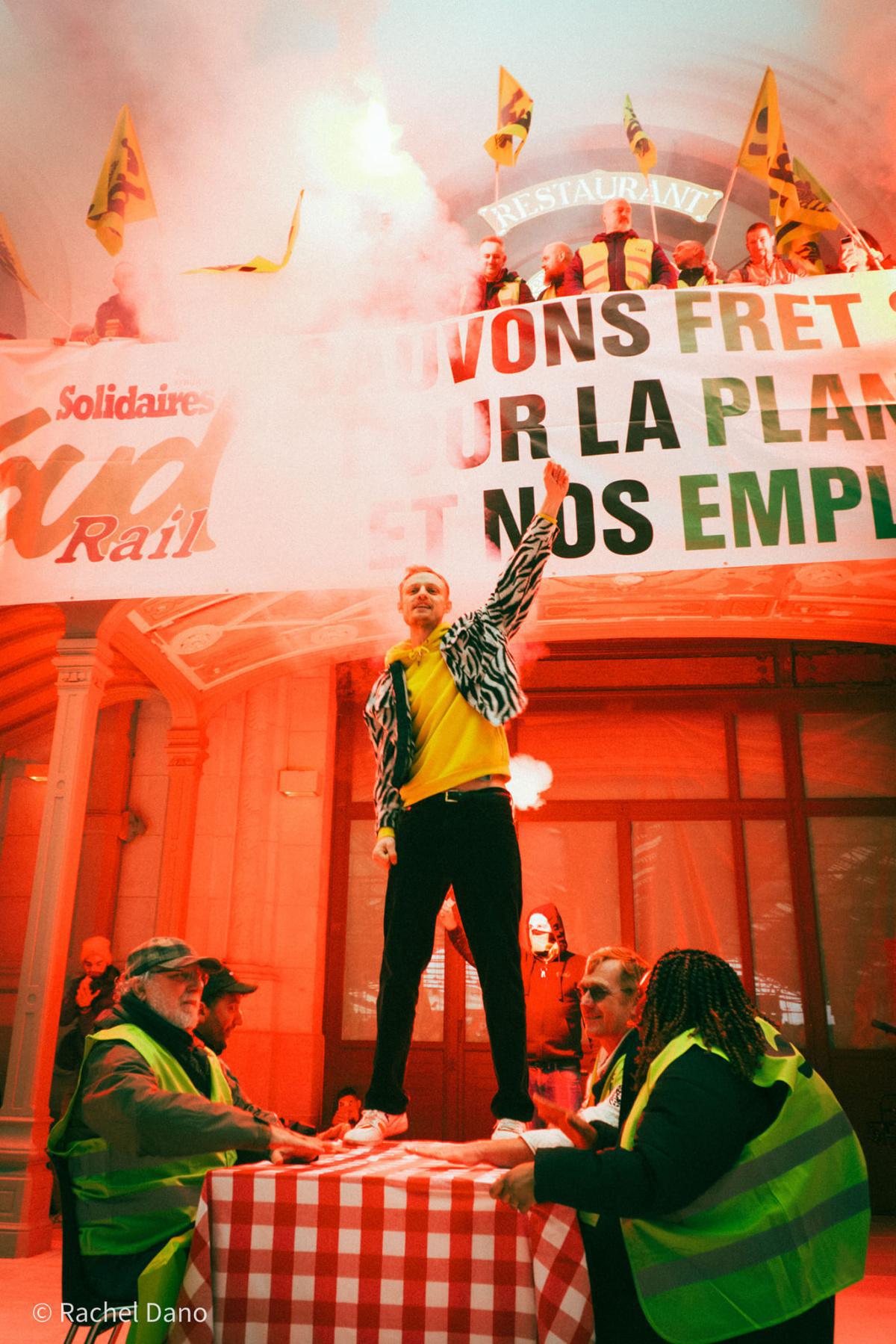 Retour en vidéo sur l'action de jeudi pour défendre FRET SNCF