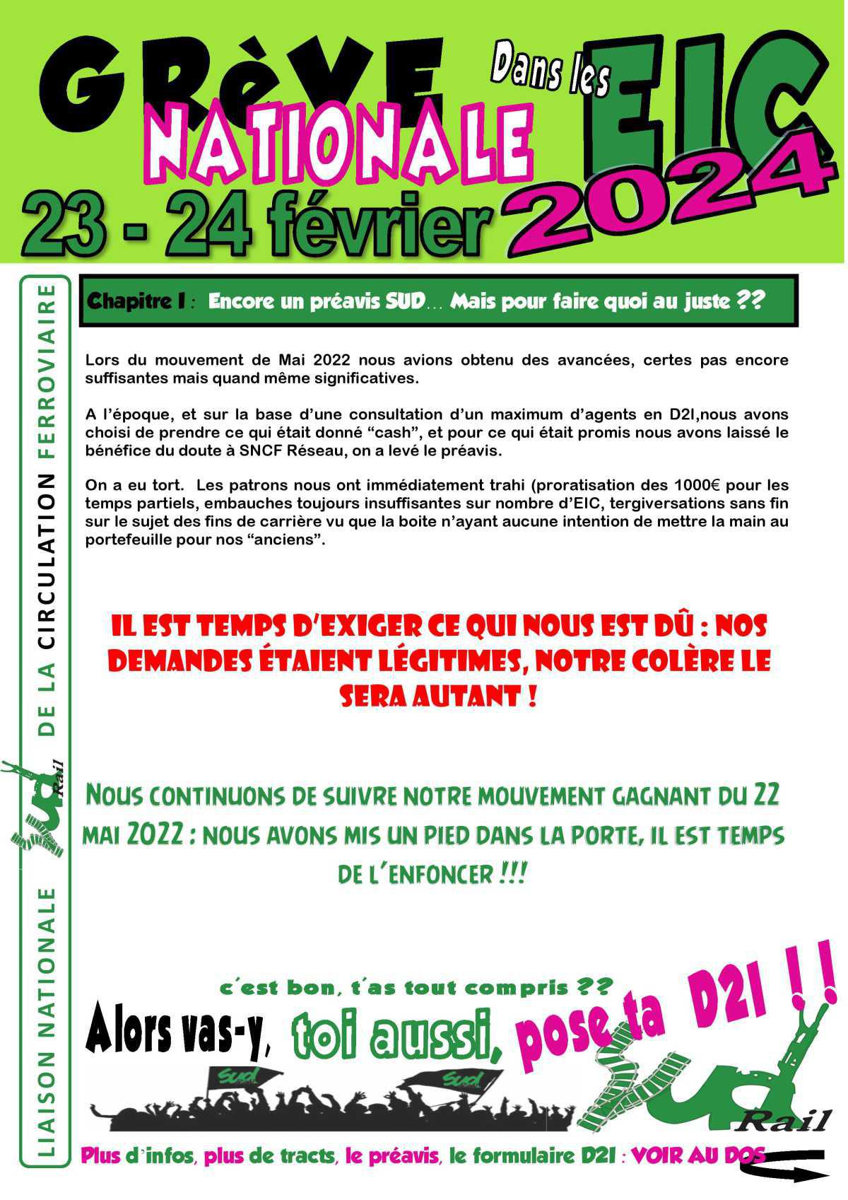 23/24 février: Grève nationale dans les EIC !!!