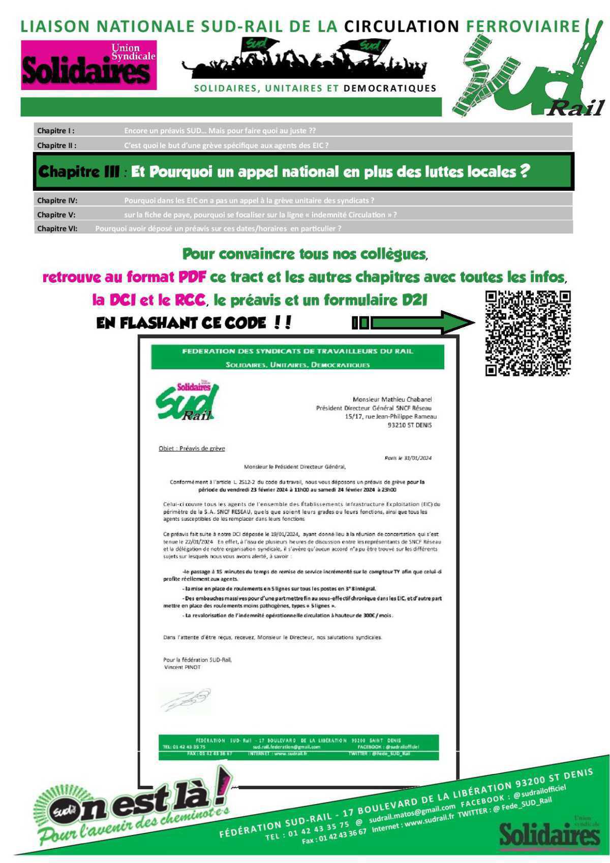 Chapitre III : Et Pourquoi un appel national en plus des luttes locales ? Chapitre III : Et Pourquoi un appel national en plus des luttes locales ?