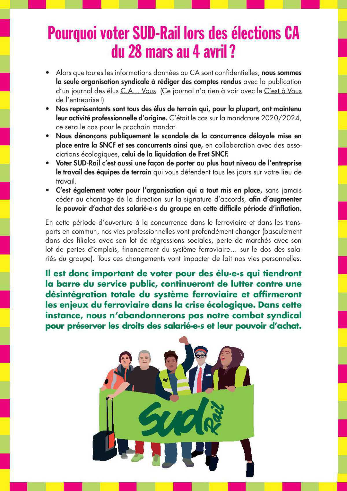 LE MEILLEUR RELAIS DES SALARIÉ·E·S DANS LES CONSEILS D’ADMINISTRATION, C’EST SUD-Rail LE MEILLEUR RELAIS DES SALARIÉ·E·S DANS LES CONSEILS D’ADMINISTRATION, C’EST SUD-Rail