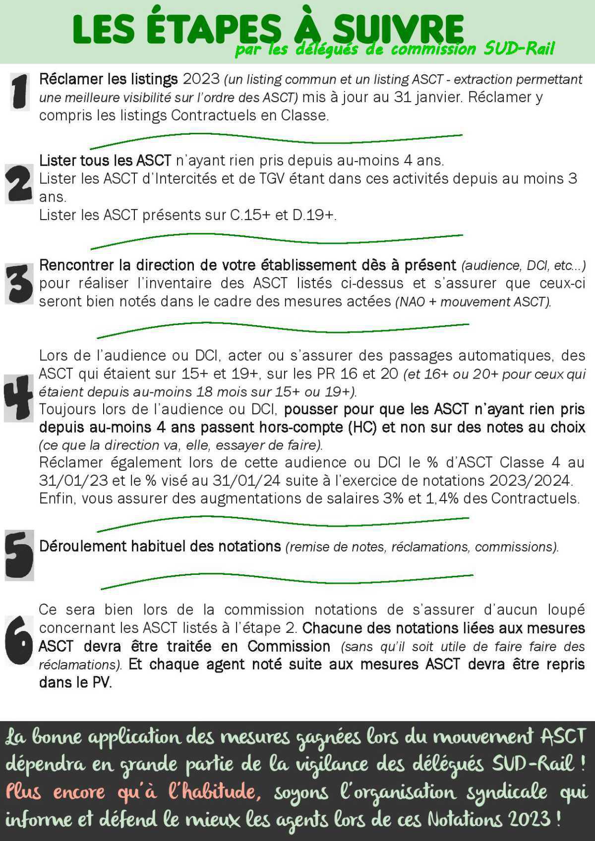 Guide militant, mesures ASCT notations/déroulement de carrière Guide militant, mesures ASCT notations/déroulement de carrière