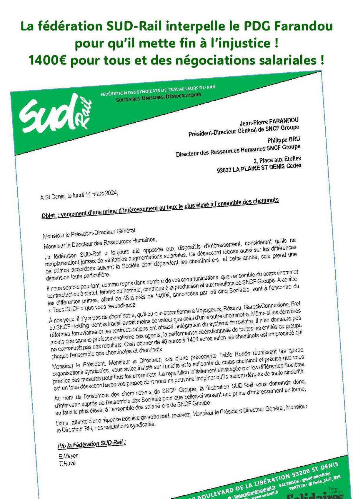 L’intéressement de l’injustice ! Les cheminot-e-s de l'Infra, et des EIC : valennt-ils 3 fois moins qu’à Voyageurs ? L’intéressement de l’injustice ! Les cheminot-e-s de l'Infra, et des EIC : valennt-ils 3 fois moins qu’à Voyageurs ?