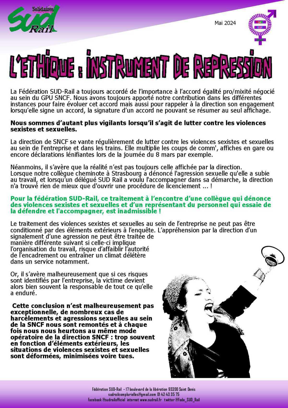 L'éthique : instrument de répression L'éthique : instrument de répression