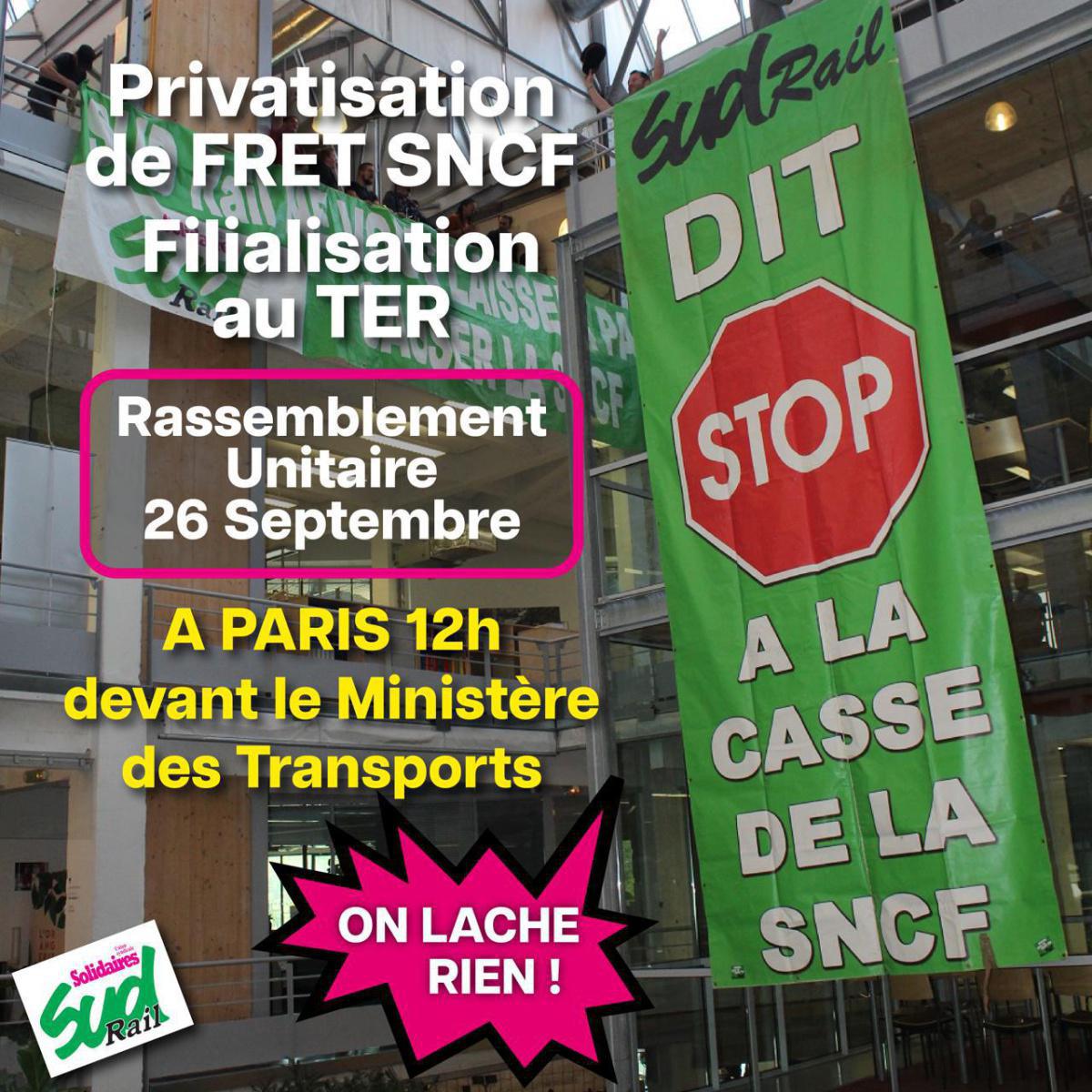 Rassemblement unitaire le 26/09