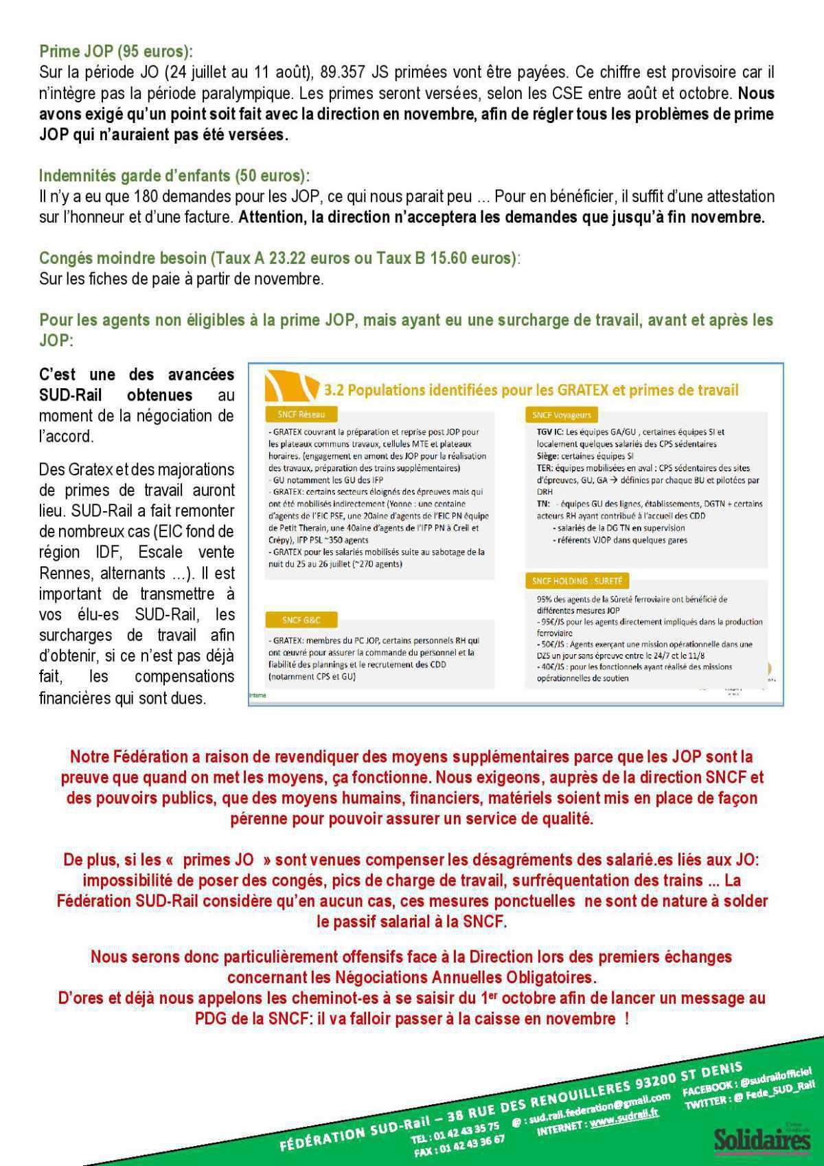 JOP un succès qui devra se refléter lors des NAO 2025 JOP un succès qui devra se refléter lors des NAO 2025