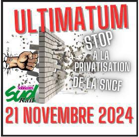 CE CONFLIT EST CRUCIAL POUR NOTRE AVENIR DANS LES GARES ET RCAD ! CE CONFLIT EST CRUCIAL POUR NOTRE AVENIR DANS LES GARES ET RCAD !