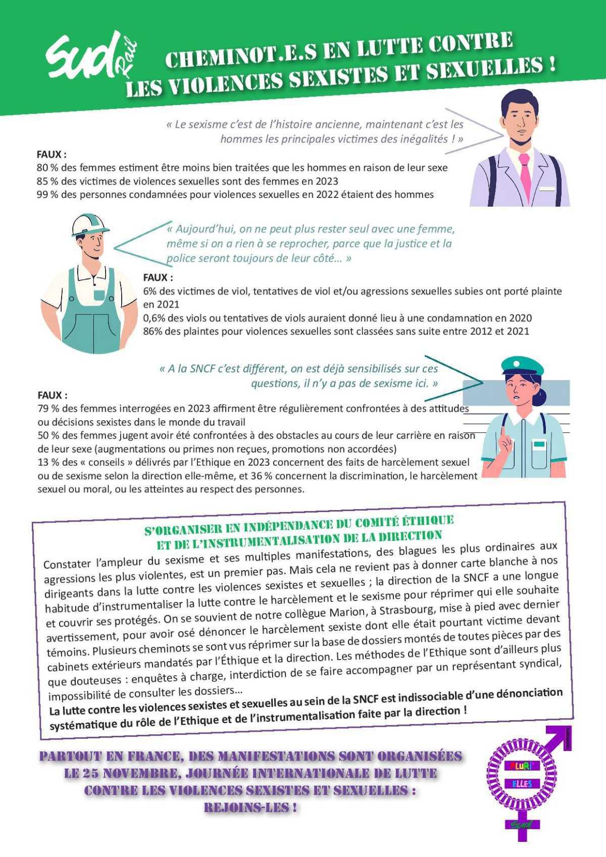 Cheminot.e.s en lutte contre les violences sexistes et sexuelles ! Cheminot.e.s en lutte contre les violences sexistes et sexuelles !