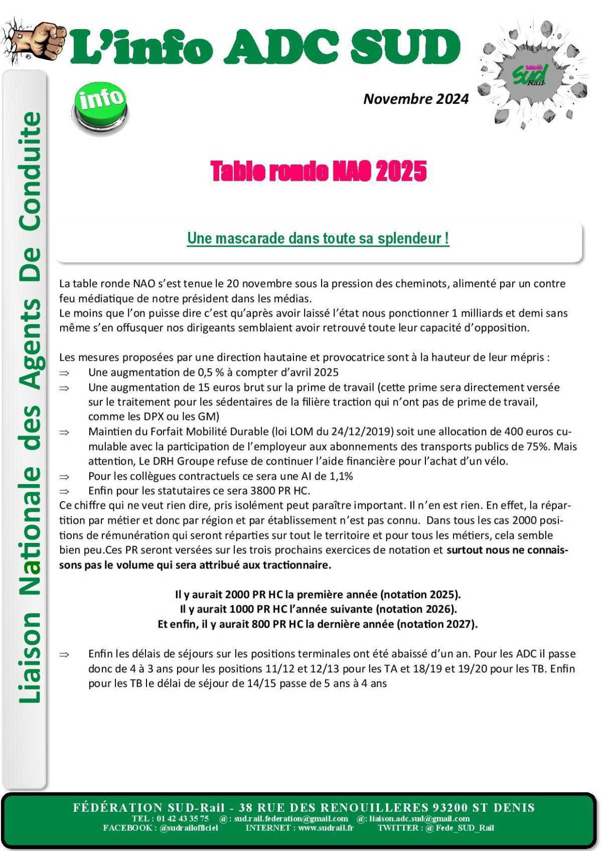 Liaison ADC :Table ronde NAO 2025 Une mascarade dans toute sa splendeur ! Liaison ADC :Table ronde NAO 2025 Une mascarade dans toute sa splendeur !