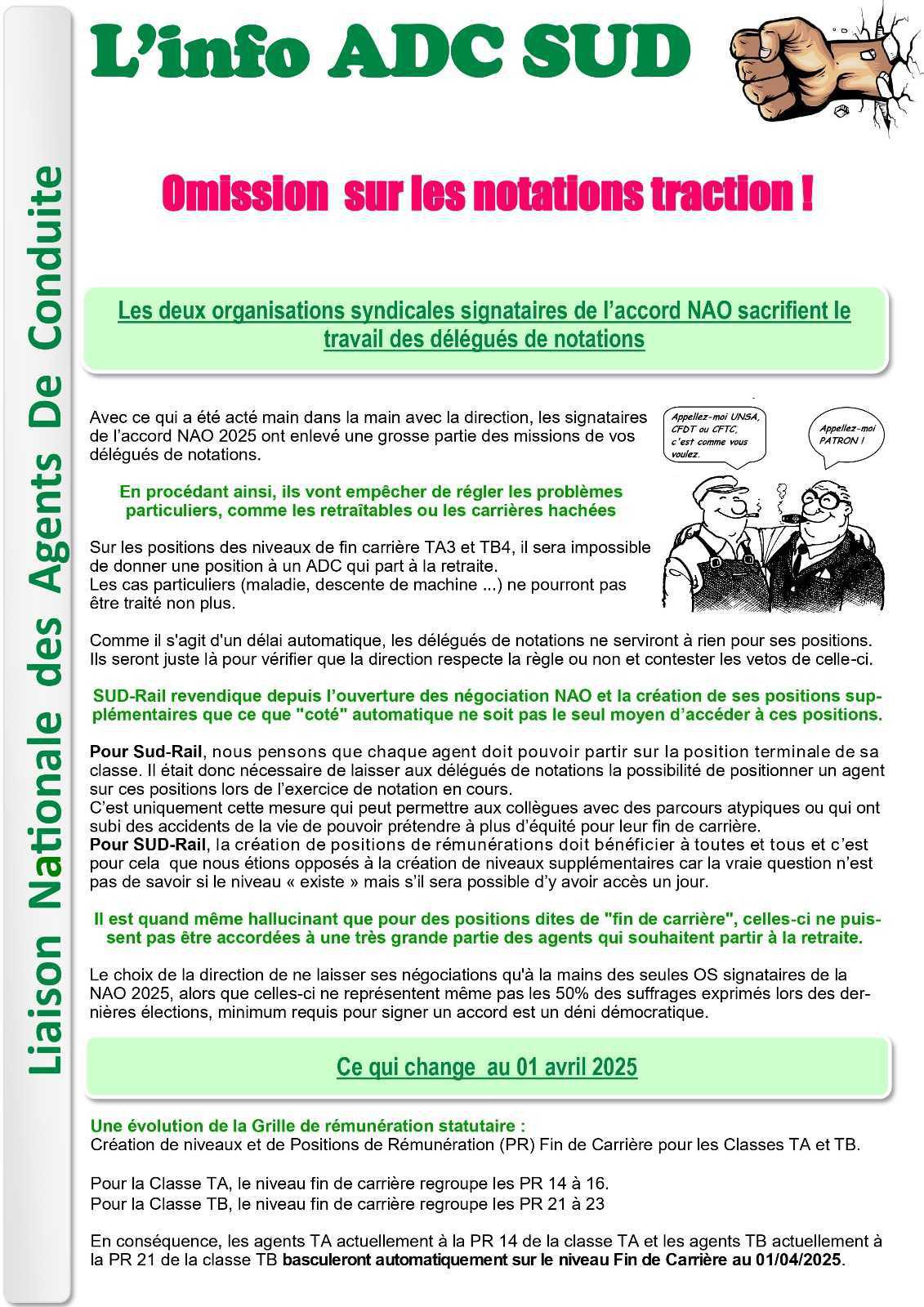 Omission sur les notations traction ! Omission sur les notations traction !