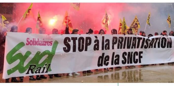 Fret SNCF : SUD-Rail à la pointe de la mobilisation Fret SNCF : SUD-Rail à la pointe de la mobilisation