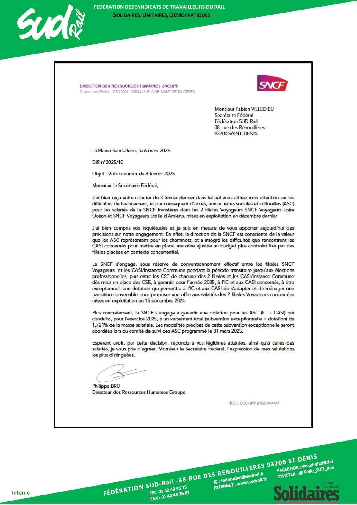 Dotations des Activités Sociales et Culturelles dans les filiales, 1 an de gagné ! Dotations des Activités Sociales et Culturelles dans les filiales, 1 an de gagné !