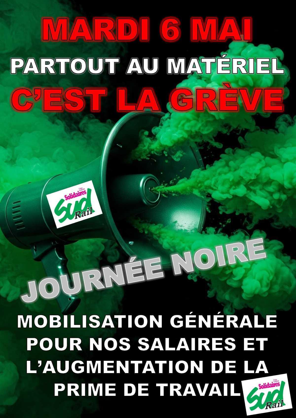 Prime de travail, salaire, mobilisation générale au Matériel ! Prime de travail, salaire, mobilisation générale au Matériel !