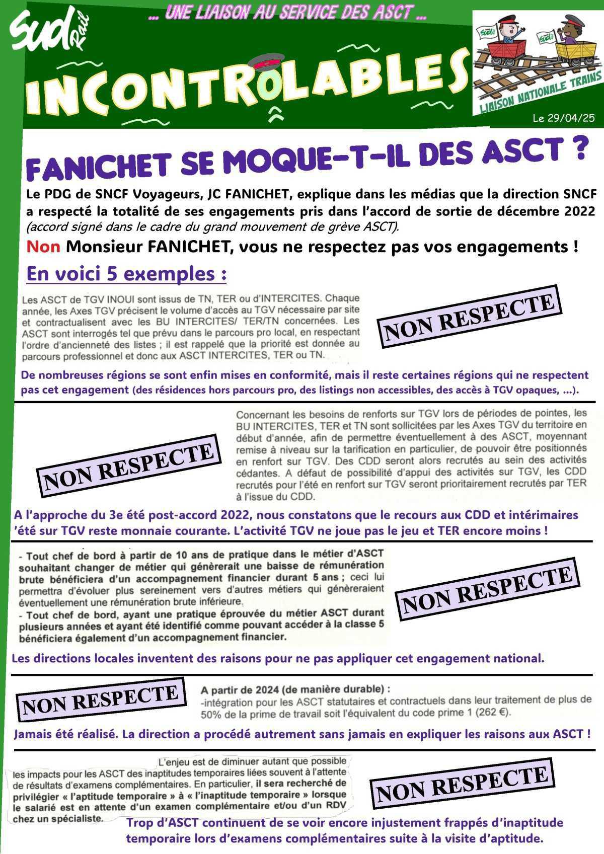 Fanichet se moque-t'il des ASCT ? Fanichet se moque-t'il des ASCT ?
