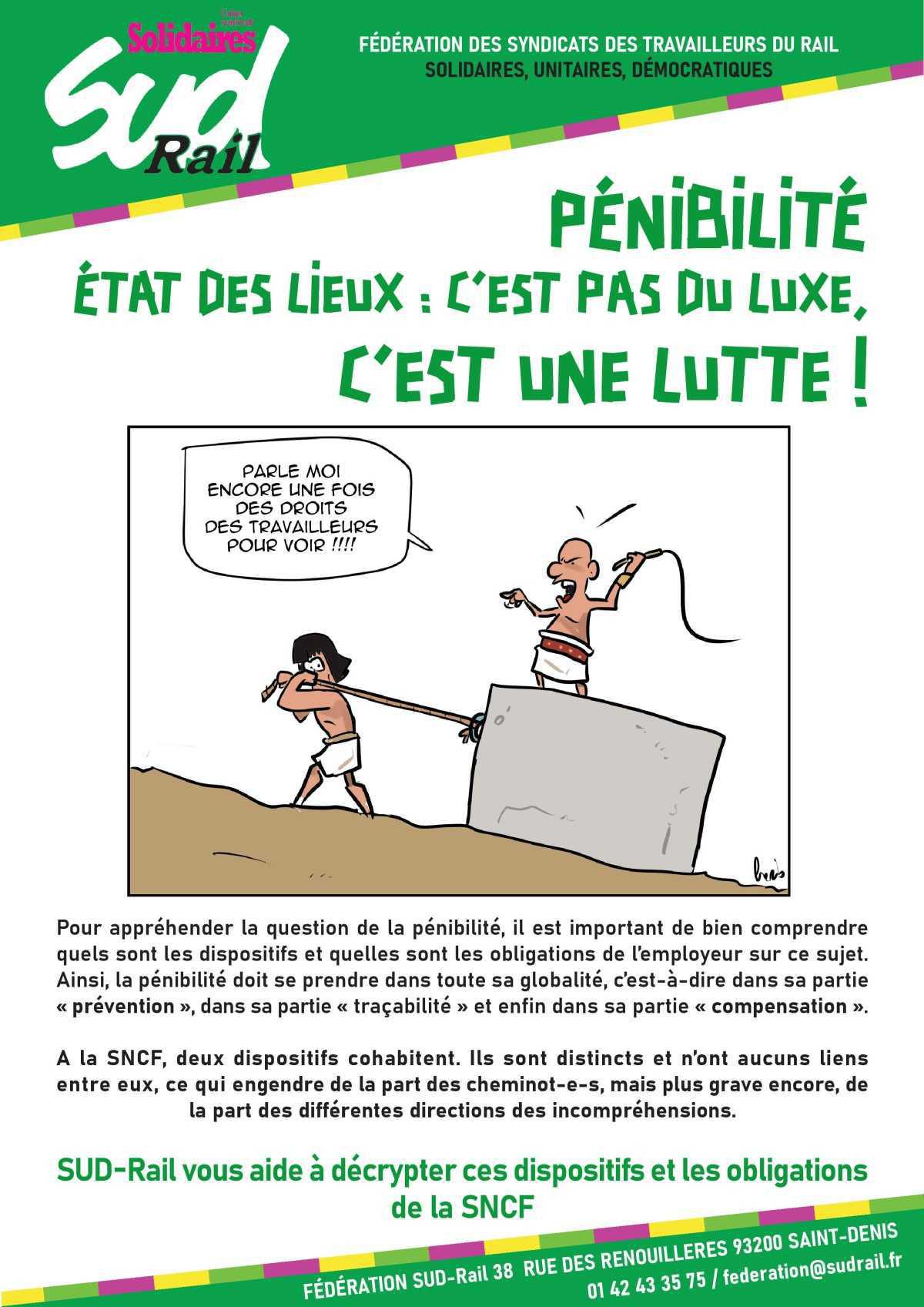 PÉNIBILITÉ ÉTAT DES LIEUX : C’EST PAS DU LUXE, C’EST UNE LUTTE !