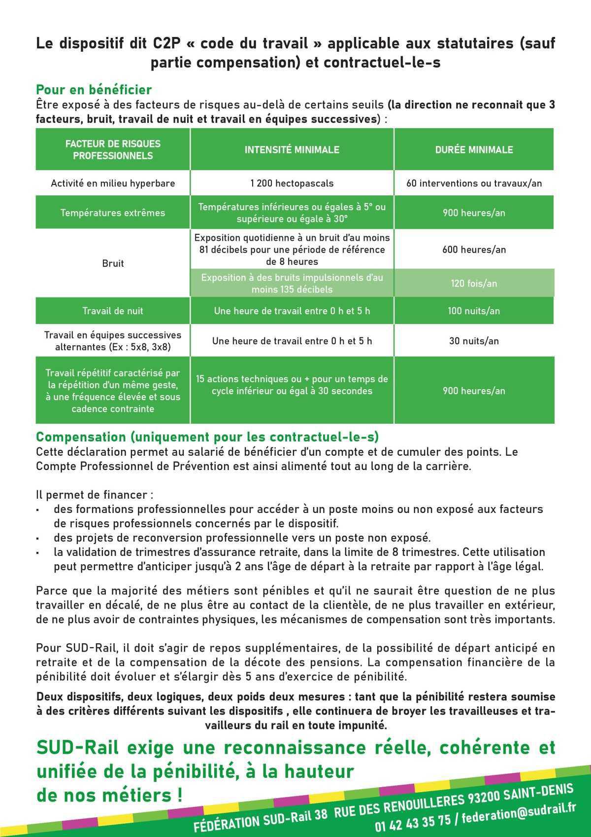 PÉNIBILITÉ ÉTAT DES LIEUX : C’EST PAS DU LUXE, C’EST UNE LUTTE !