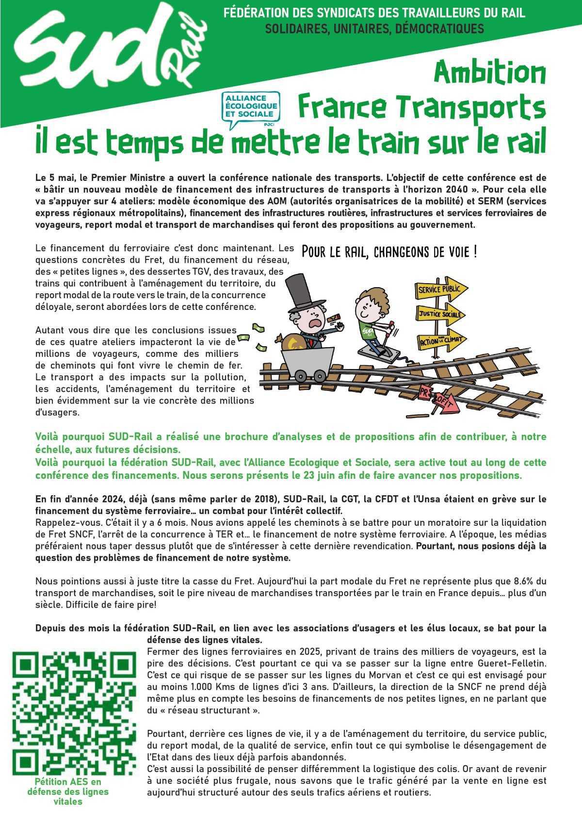 Ambition France Transports Il est temps de mettre le train sur le rail