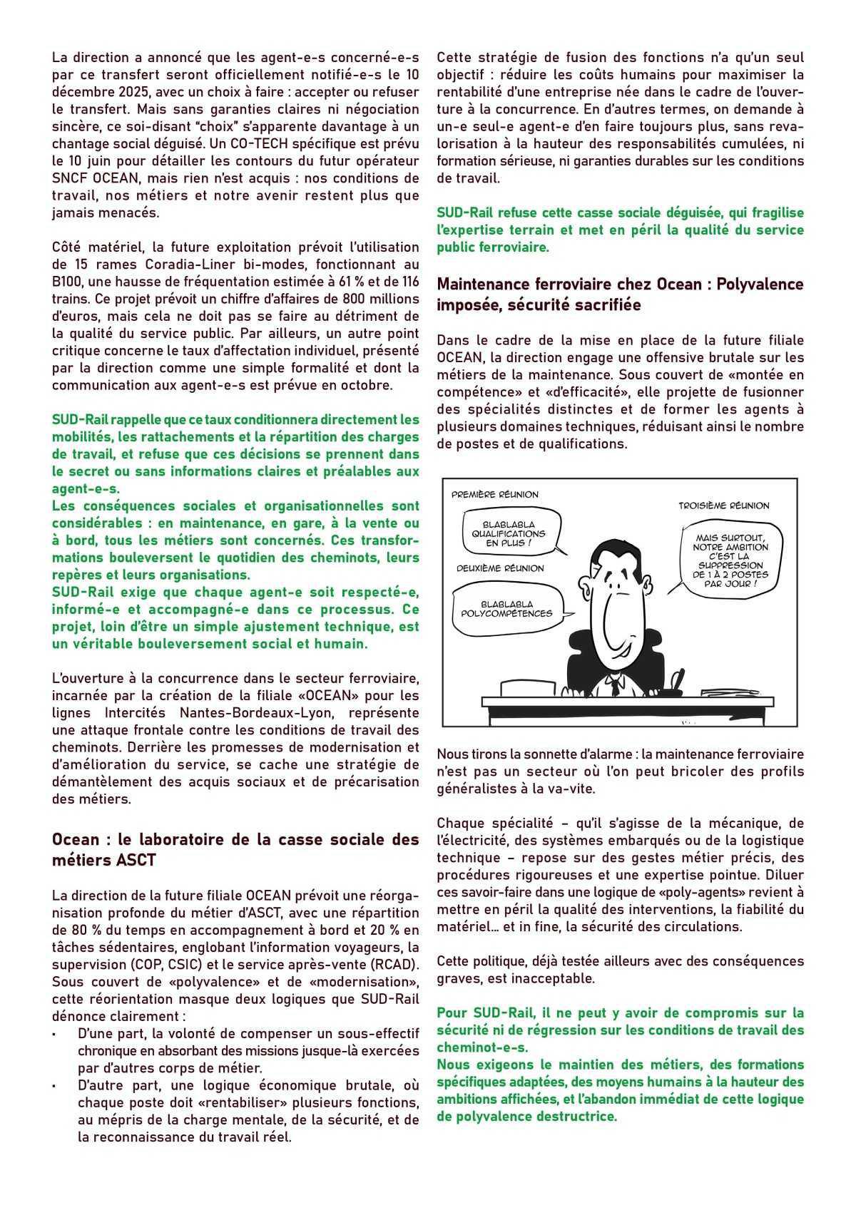 INTERCITÉS Avec la concurrence, la dédicace et le dumping social !