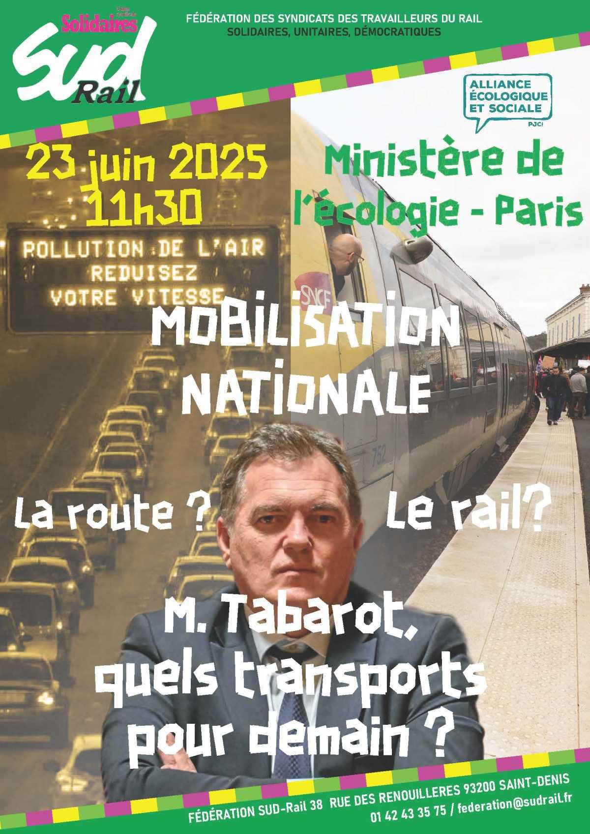 Le 23 juin c'est : "MOBILISATION NATIONALE"
