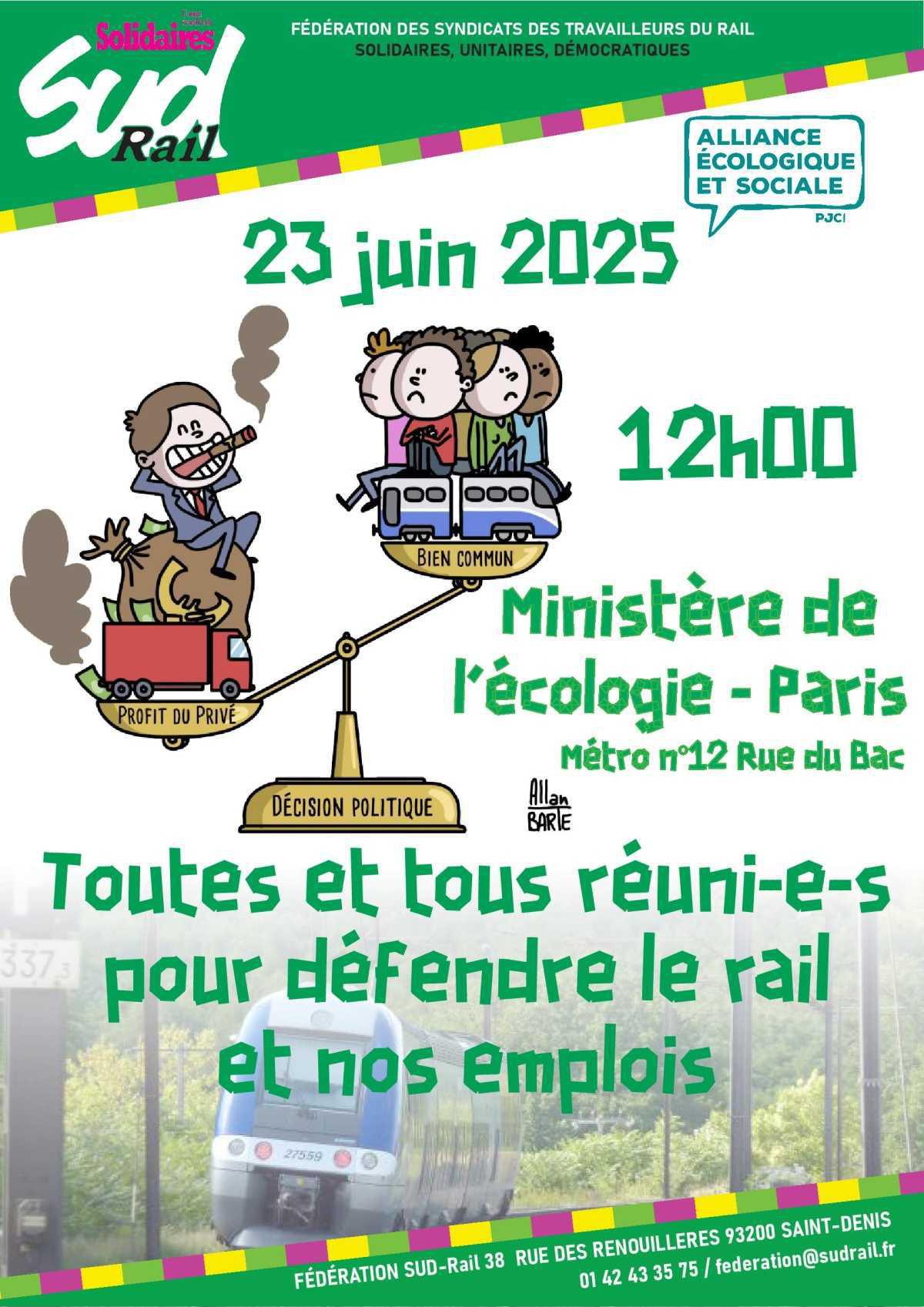 EXIGEONS DES FINANCEMENTS POUR LE FERROVIAIRE !