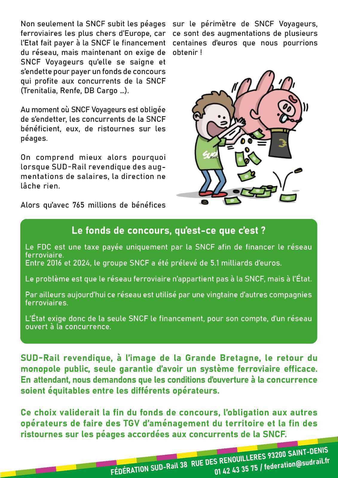 SNCF Voyageurs obligée de s'endetter pour payer les promesses de l’état!