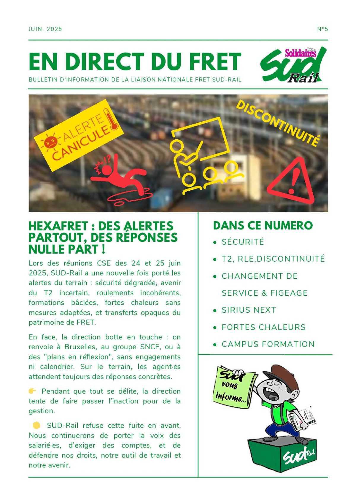 HEXAFRET : DES ALERTES PARTOUT, DES RÉPONSES NULLE PART ! HEXAFRET : DES ALERTES PARTOUT, DES RÉPONSES NULLE PART !