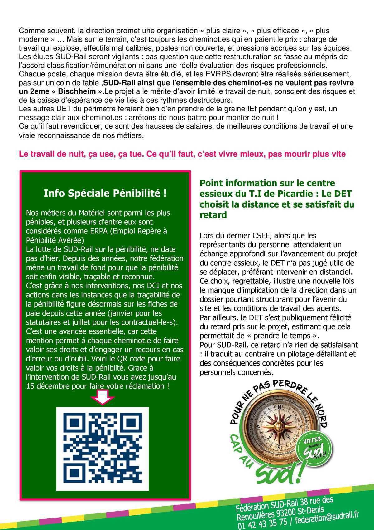 CSE MI : la voix des cheminot.es, c’est SUD-Rail Compte-rendu du CSE du 21octobre