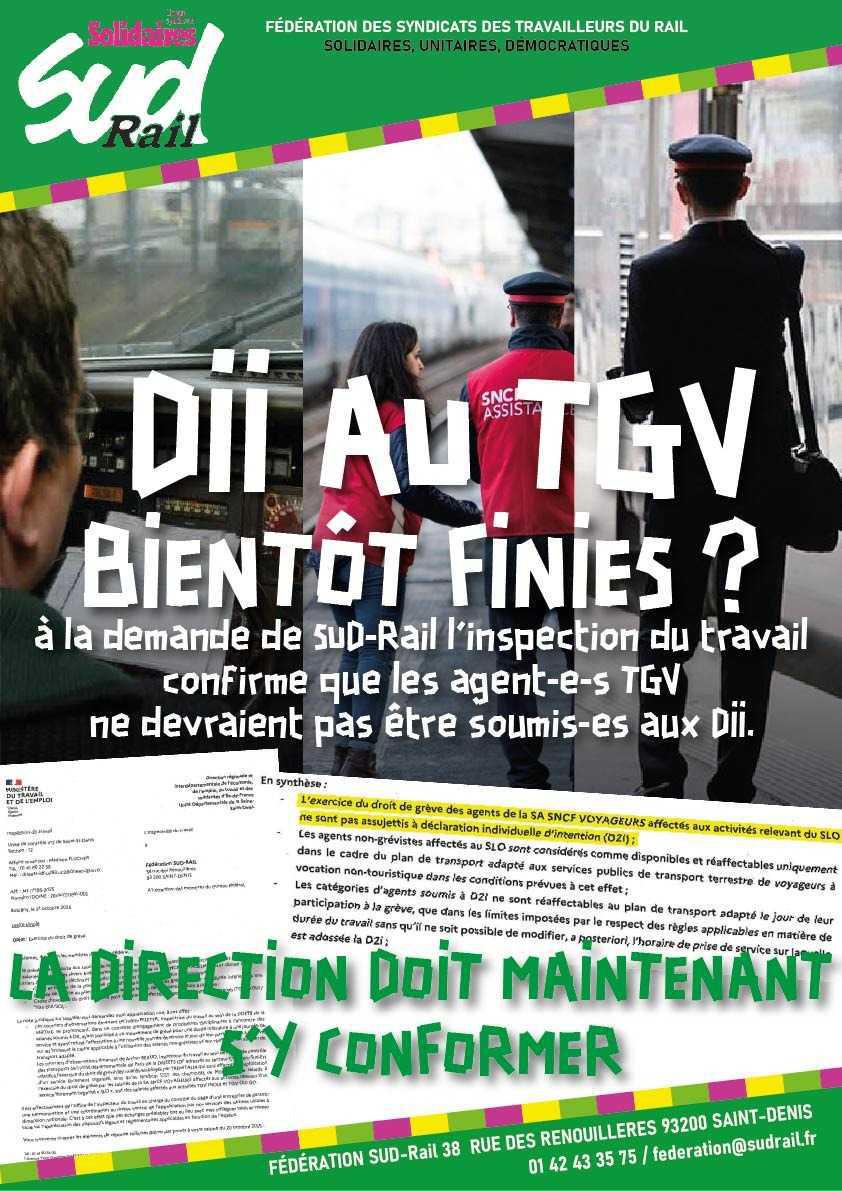 D2i à TGV L’inspection du travail nous apporte son éclairage