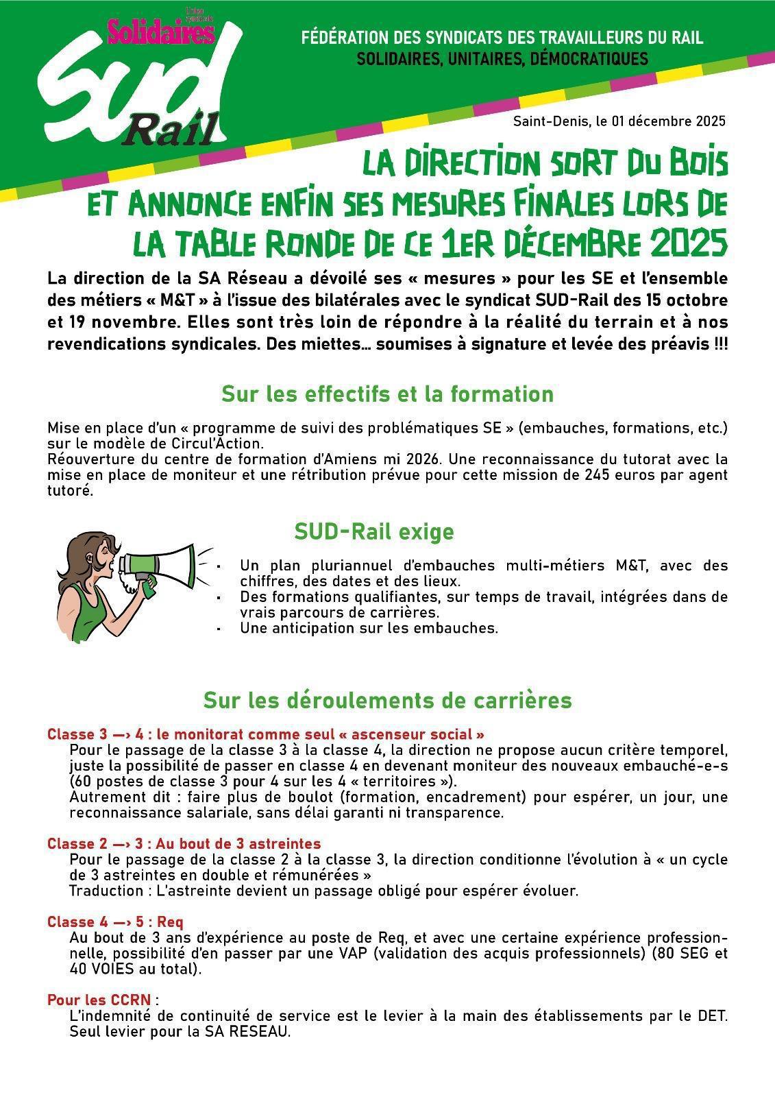 LA DIRECTION SORT DU BOIS ET ANNONCE ENFIN SES MESURES FINALES LORS DE LA TABLE RONDE DE CE 1ER DÉCEMBRE 2025 LA DIRECTION SORT DU BOIS ET ANNONCE ENFIN SES MESURES FINALES LORS DE LA TABLE RONDE DE CE 1ER DÉCEMBRE 2025